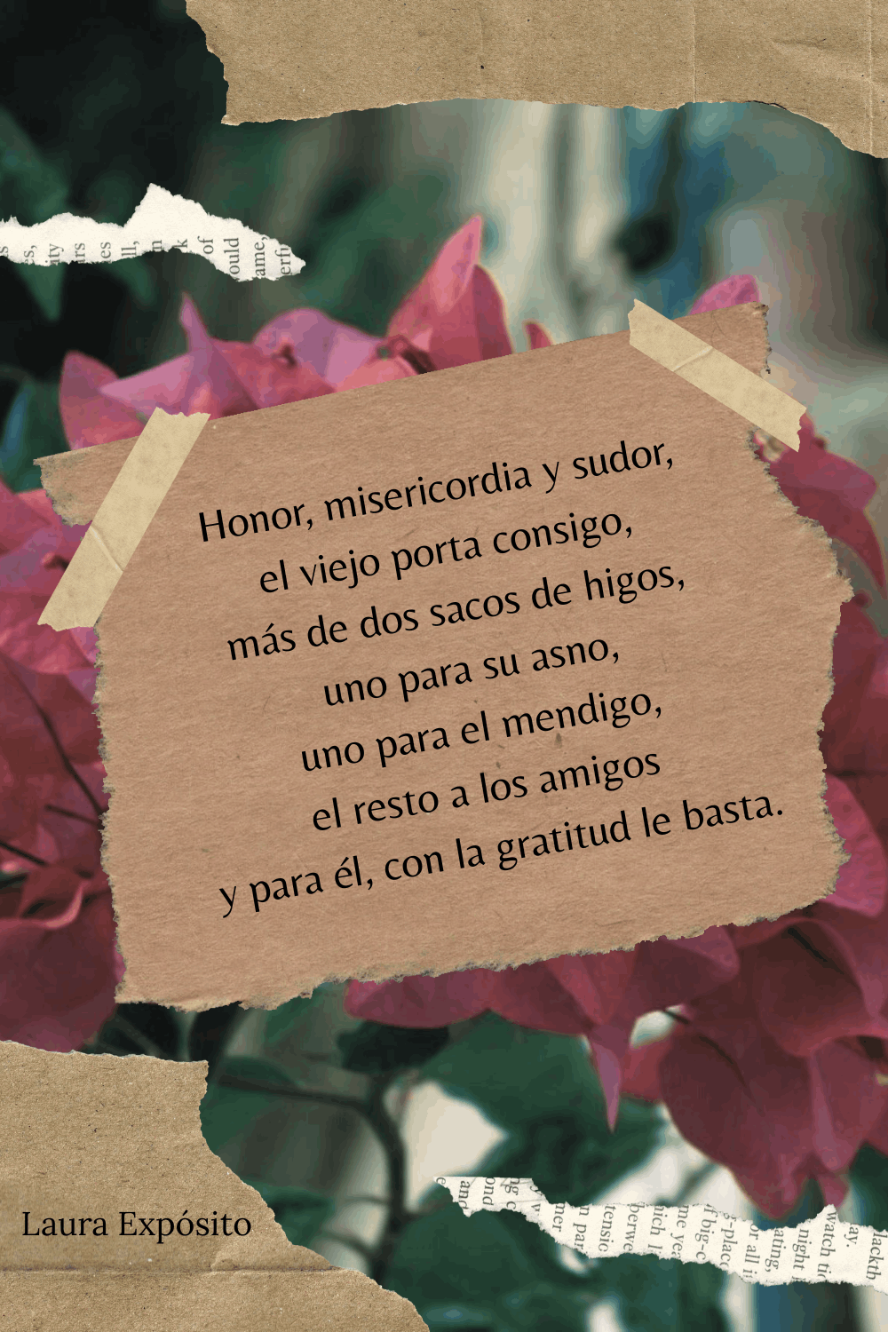 Poesía, Laura, Expósito, Collage, Texto, Frase, Carta, Poema, Detalle, Bonito, Artístico, Creativo, Manualidad, 